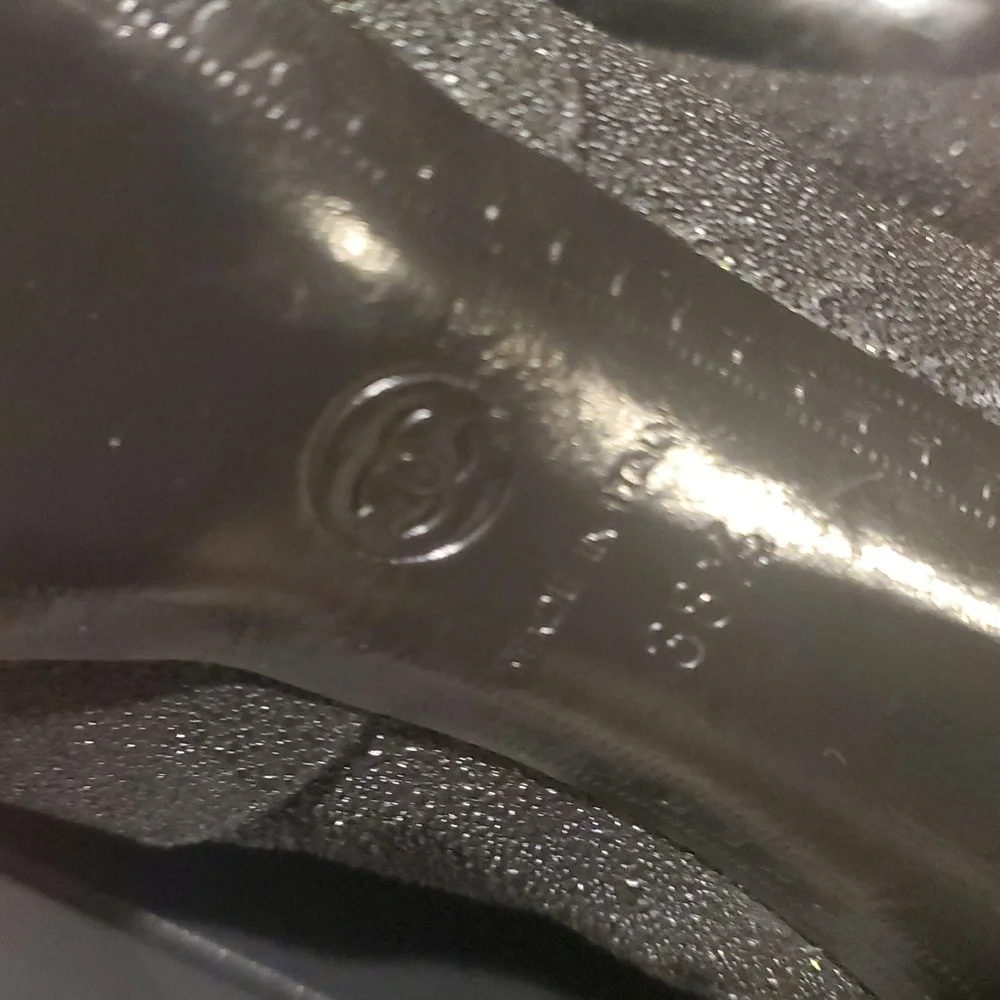 Chanel Sparkly Platform Boots Black - Picture 8 of 11